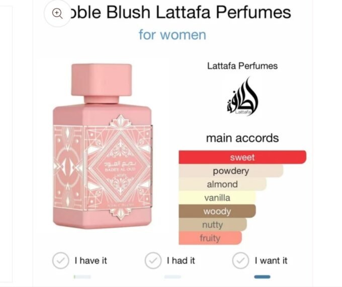 BADEE AL OUD NOBLE BLUSH WOMEN EDP 100ML (3.4OZ  ) BY LATTAFA - Image 2