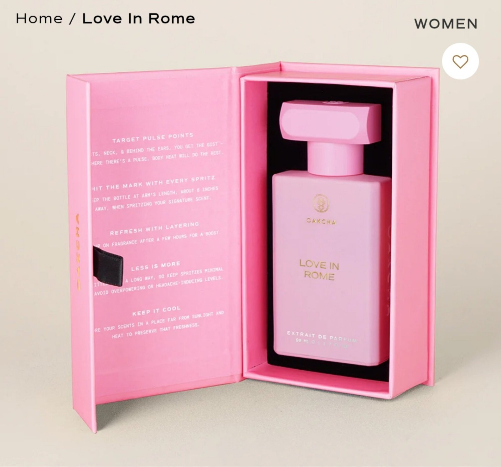 LOVE IN ROME WOMEN BY OAKCHA Inspired By : Valentino's Donna Born in Roma ( Retail Price $130) Scent Family: Vanilla- Fruity- Woody Eau de Parfum. size 50ml/ 1.7oz - Image 3