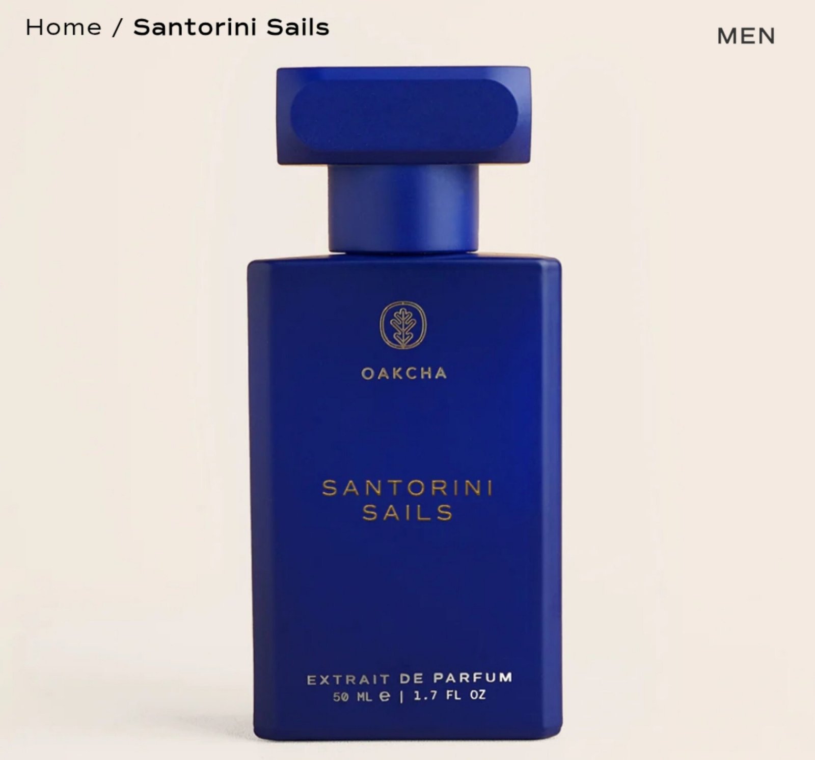 SANTORINI SAILS MEN BY OAKCHA Inspired by : Paco Rabanne 1 million (Retail Price $106) size 50ml scent family: spicy- citrus- Amber