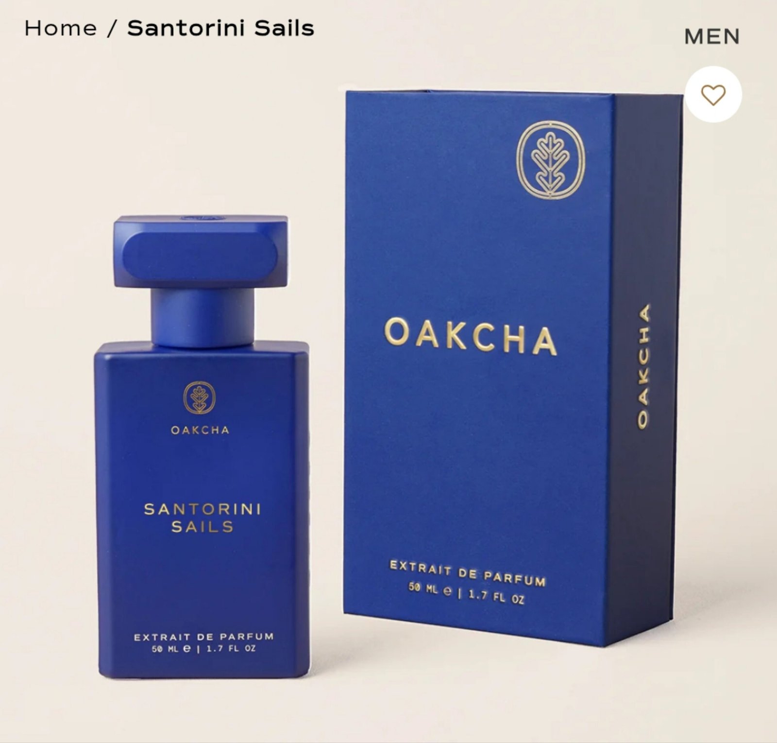 SANTORINI SAILS MEN BY OAKCHA Inspired by : Paco Rabanne 1 million (Retail Price $106) size 50ml scent family: spicy- citrus- Amber - Image 2