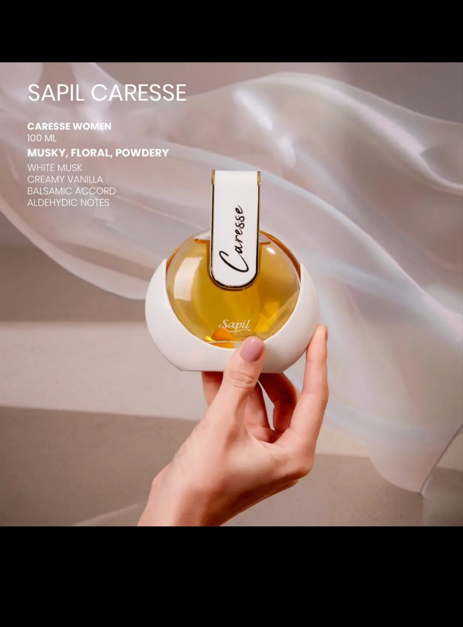 SAPIL CARESSE EAU DE PARFUM for women 80ml - Image 3